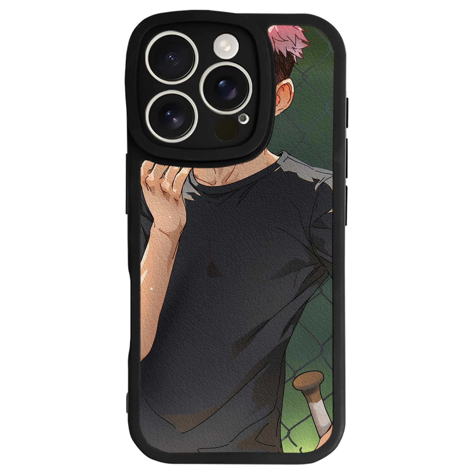 （画像用） 呪術廻戦 Jujutsu Kaisen 【iPhone 16シリーズ対応】シリコンスマホケース（レザー調） 材質：シリコン